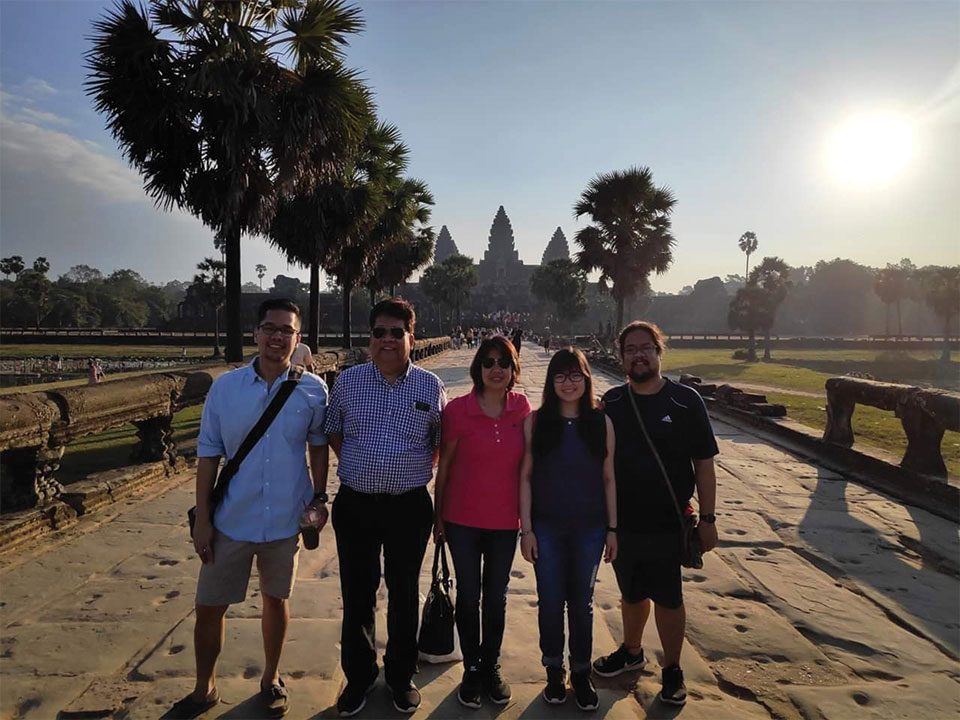 Family at Angkor Wat: Siem Reap, Cambodia – 2018